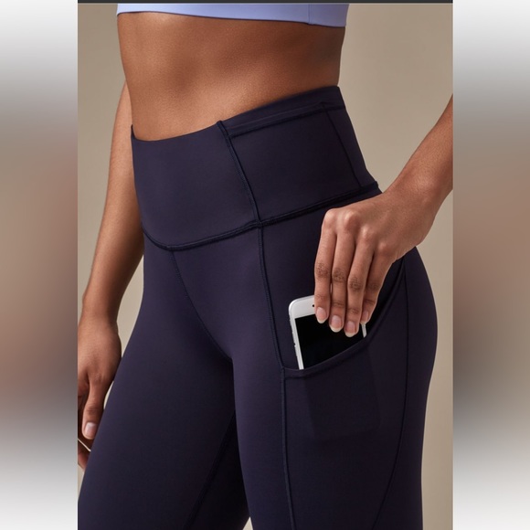 Lululemon Fast & Free Crop (19”) Midnight Navy Size 4 - Picture 5 of 16